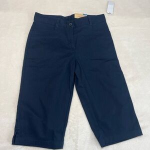 Dockers Girls Stretch Skimmer Capri Pants Navy Blue – Size 12 NWT
